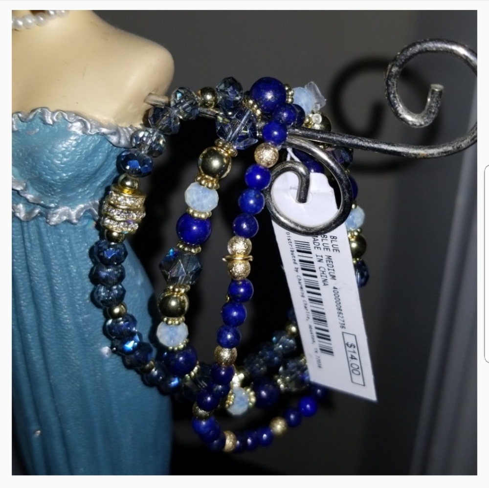 🆕 Blue & Gold Bracelet ✨ - Picture 3 of 8